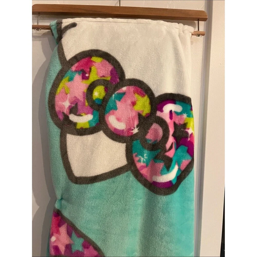 Hello Kitty Dreams and Sparkle Plush Cloud Throw- 60” x 70”, limited edition